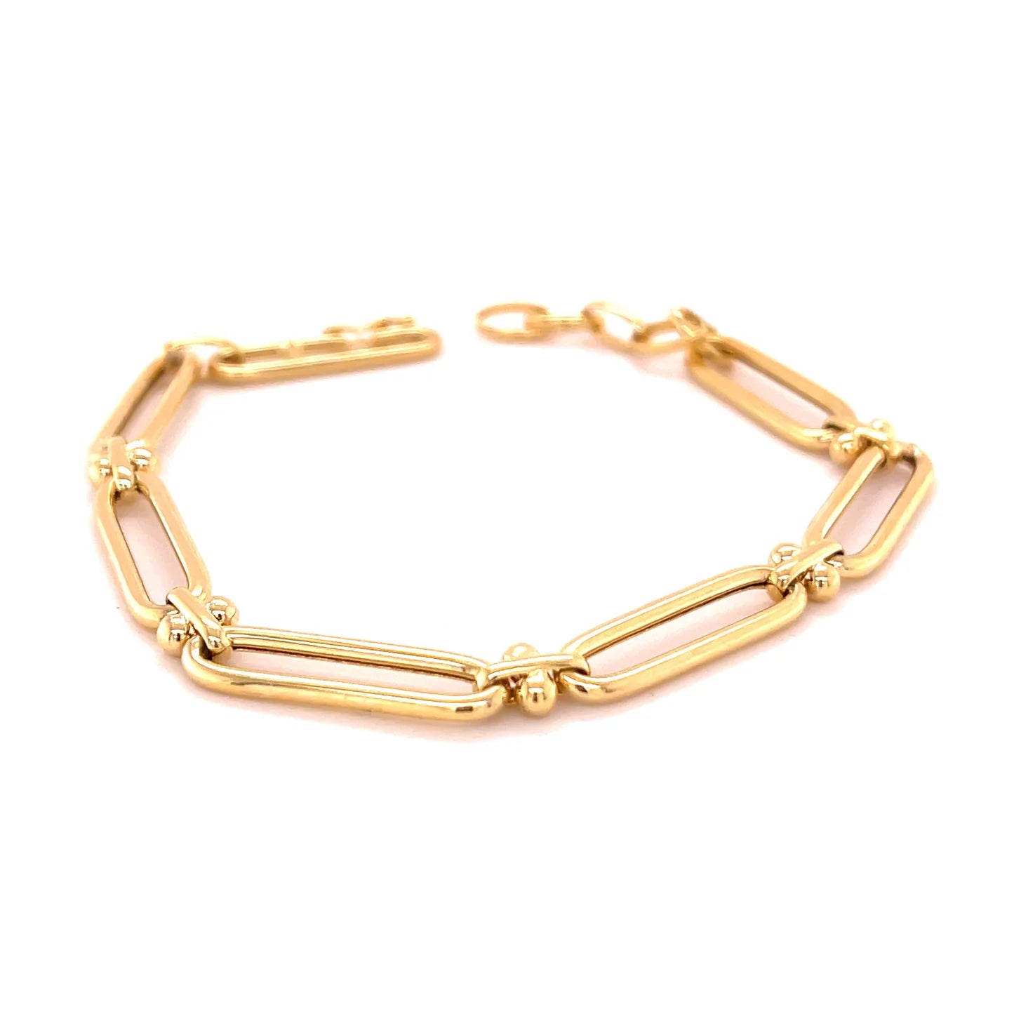 14kt Yellow Gold Paperclip Bracelet