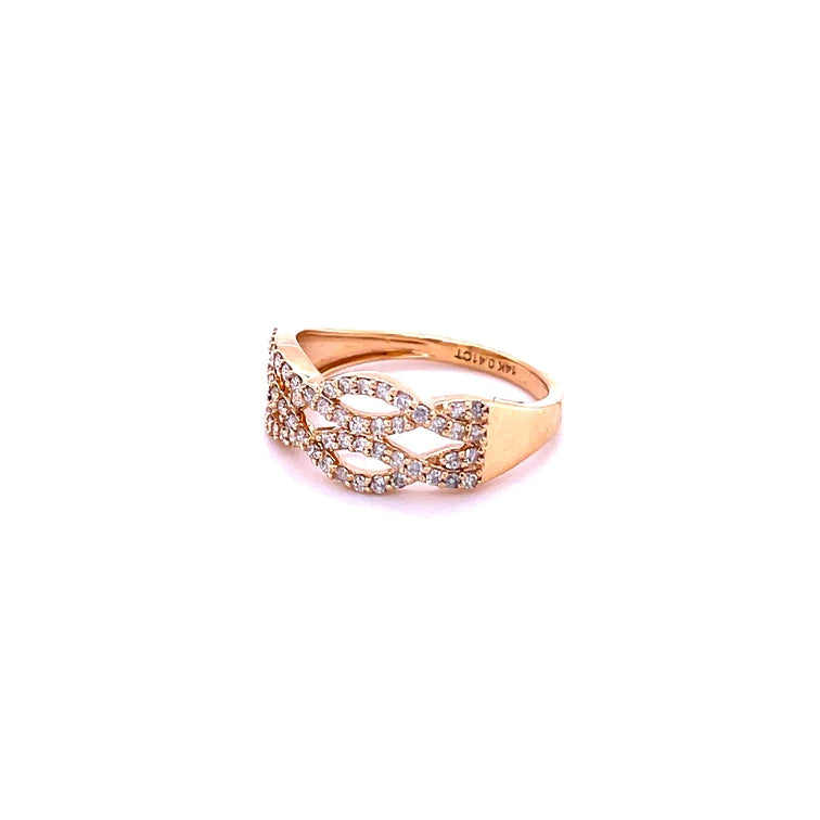 14kt Gold Diamond Ring Yellow Gold