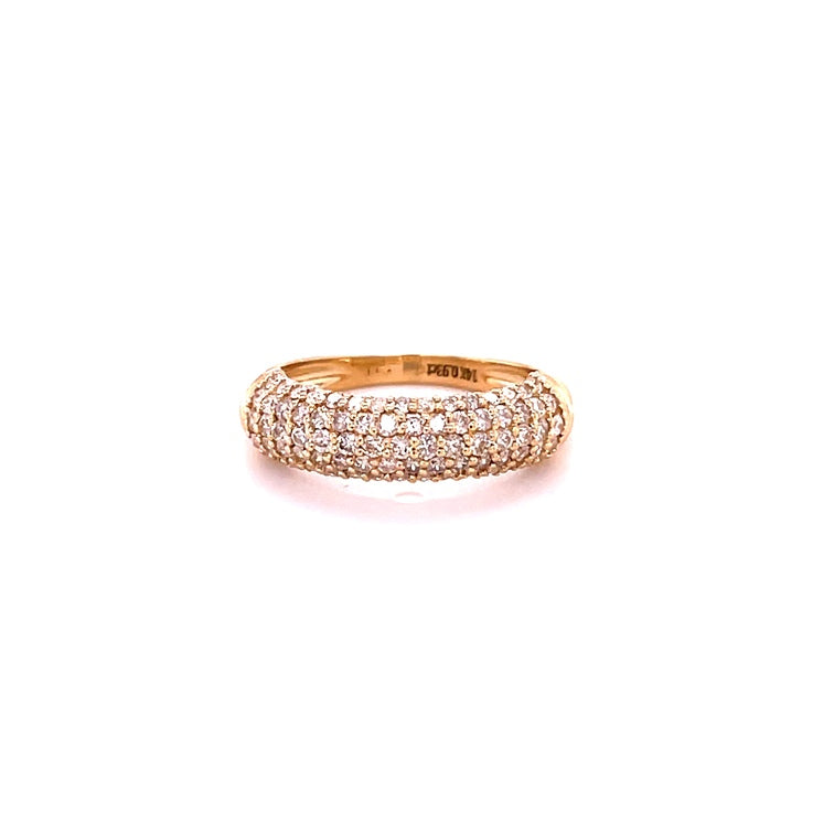 14kt Yellow Gold Diamonds Ring