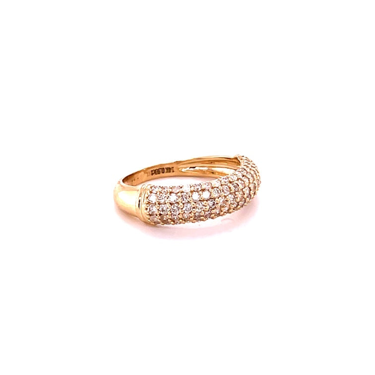 14kt Yellow Gold Diamonds Ring