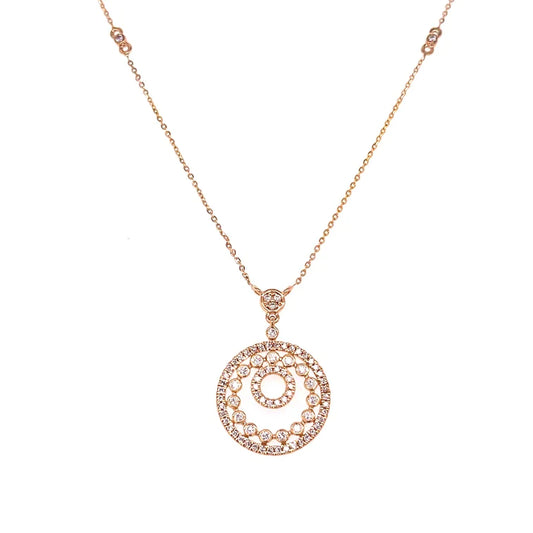 14kt Yellow Gold Diamond Necklace