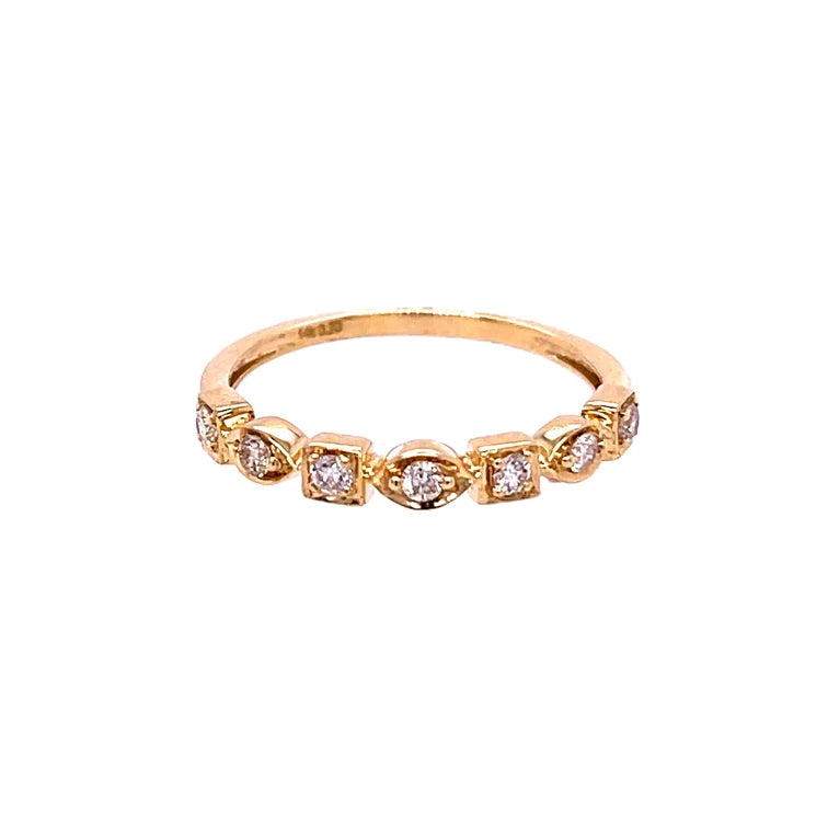 14kt Yellow Gold Diamond Ring