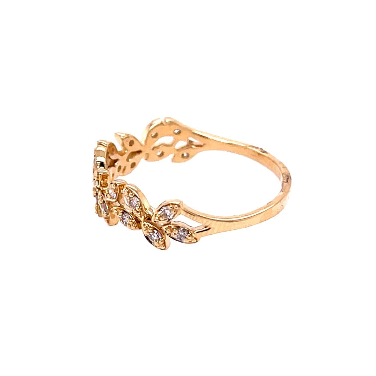14kt Yellow Gold Diamond Ring