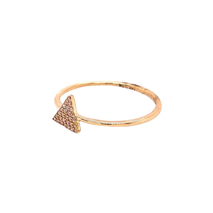 14kt Yellow Gold Triangle Ring