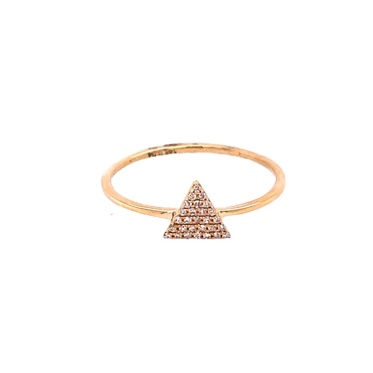 14kt Yellow Gold Triangle Ring