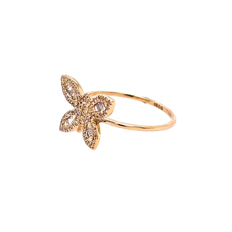 14kt Yellow Gold Butterfly Ring