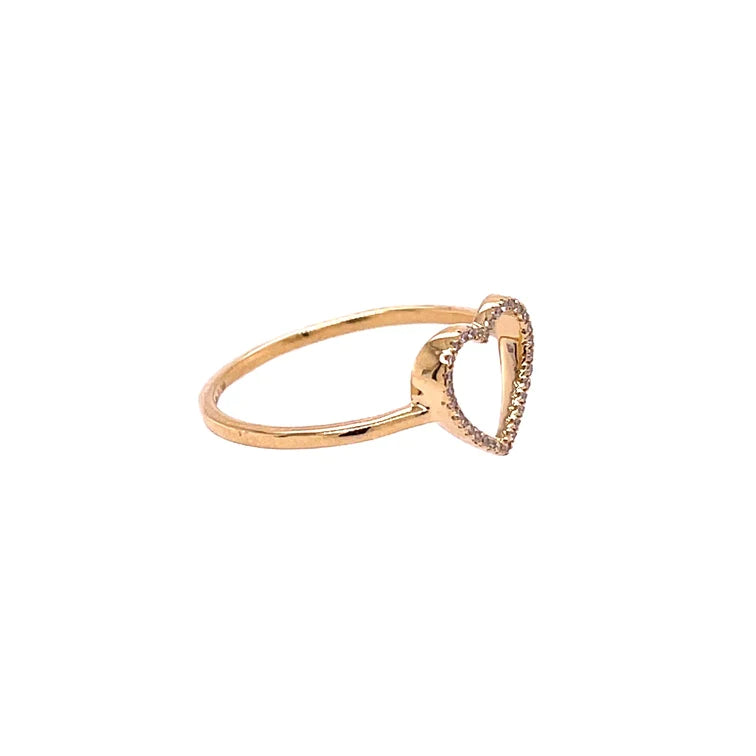 14kt Yellow Gold Heart Ring