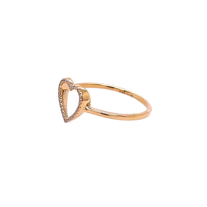 14kt Yellow Gold Heart Ring