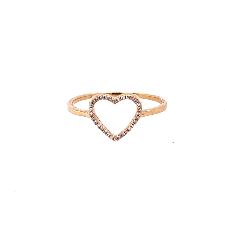 14kt Yellow Gold Heart Ring