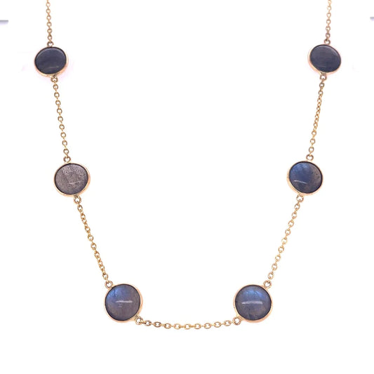 14kt Yellow Gold Labradorite Necklace