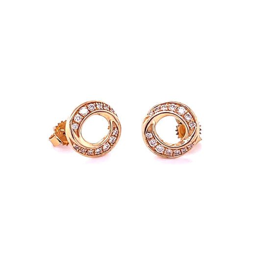 14kt Yellow Gold With Diamonds Earing