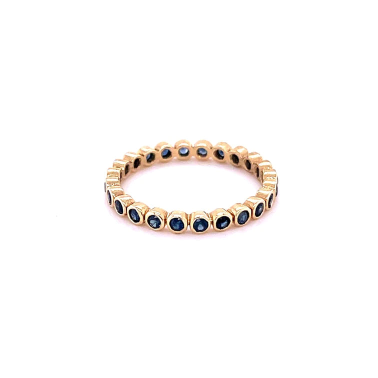 14kt Yellow Gold Blue Sapphire Ring