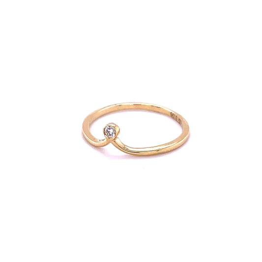 14kt Yellow Gold Diamond Ring