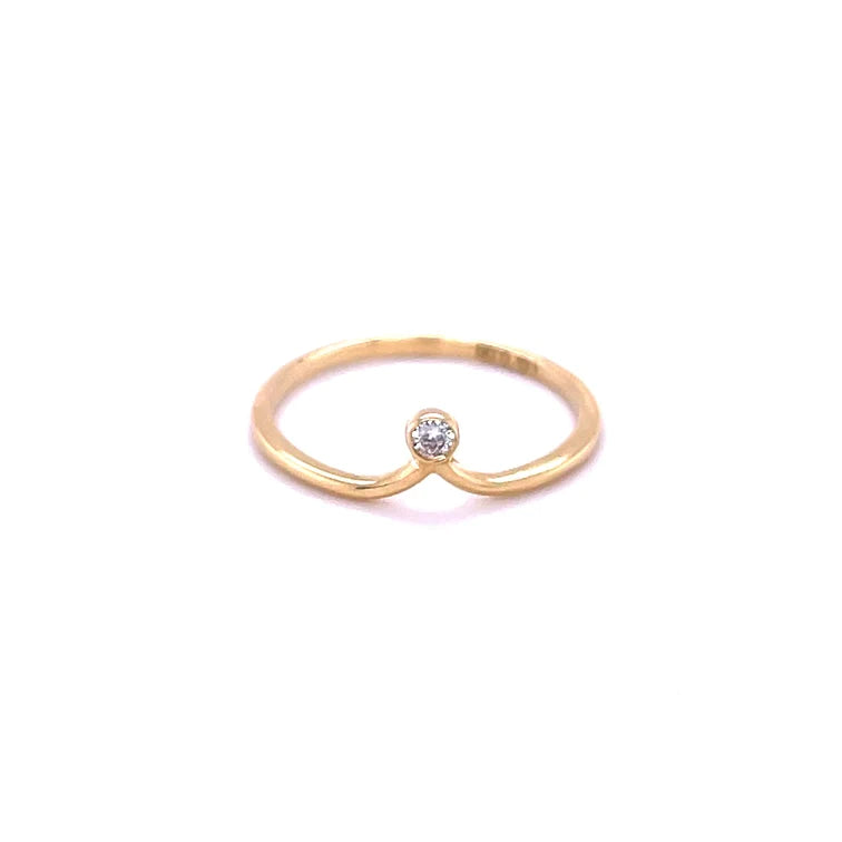 14kt Yellow Gold Diamond Ring