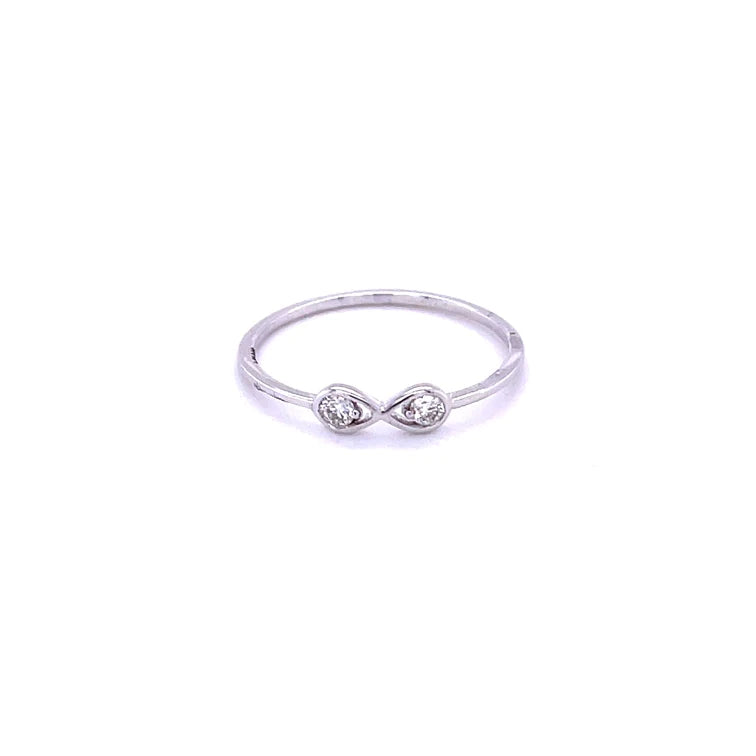 14kt White Gold With Diamonds Ring