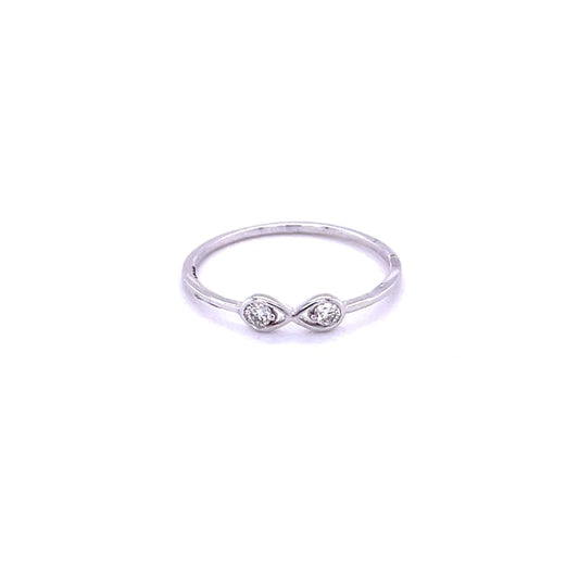 14kt White Gold With Diamonds Ring