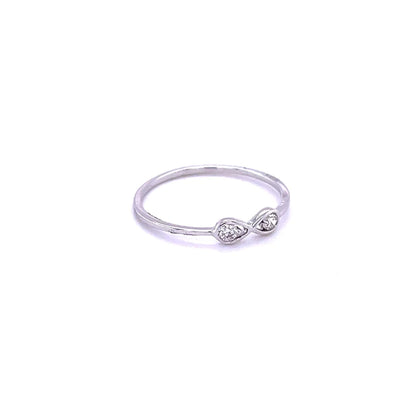 14kt White Gold With Diamonds Ring