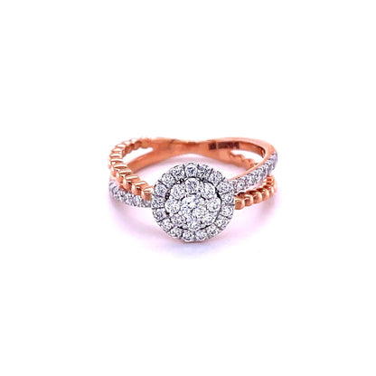 14kt Rose Gold With Diamonds Ring