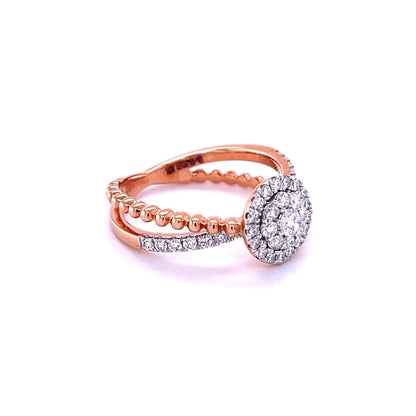 14kt Rose Gold With Diamonds Ring