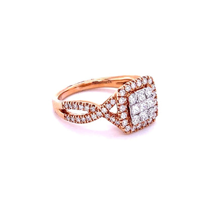 14kt Rose Gold With Diamonds Ring