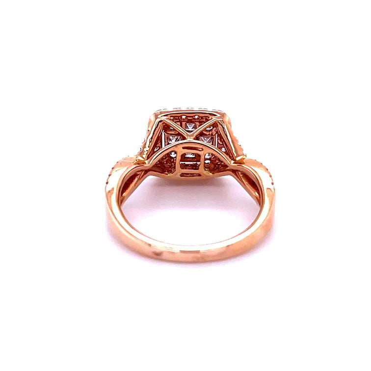 14kt Rose Gold With Diamonds Ring