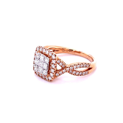 14kt Rose Gold With Diamonds Ring