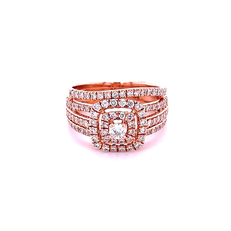 14kt Rose Gold With Diamonds Ring