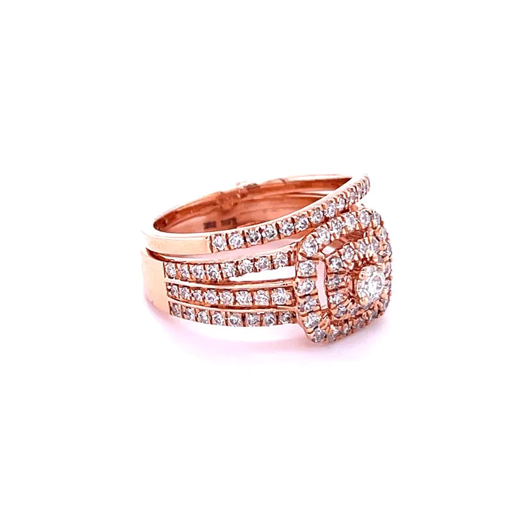 14kt Rose Gold With Diamonds Ring