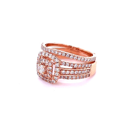 14kt Rose Gold With Diamonds Ring