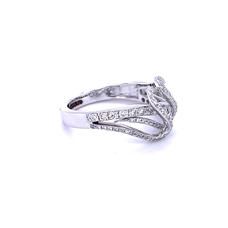 14kt White Gold With Diamond Ring