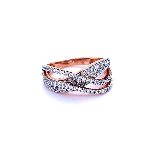 14kt Rose Gold With Diamonds Ring