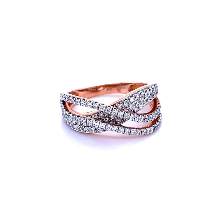 14kt Rose Gold With Diamonds Ring
