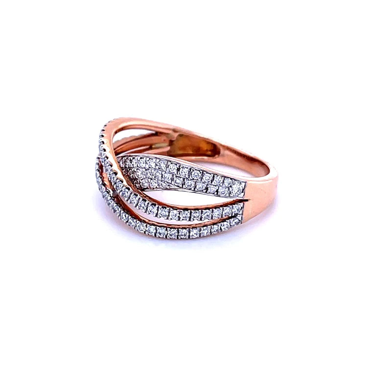 14kt Rose Gold With Diamonds Ring
