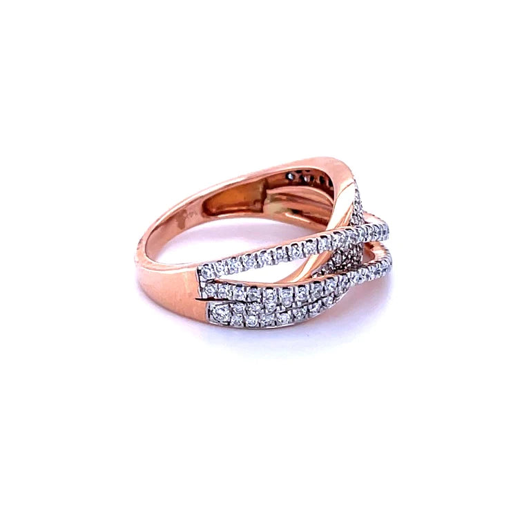 14kt Rose Gold With Diamonds Ring