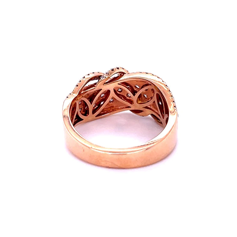 14kt Rose Gold With Diamonds Ring