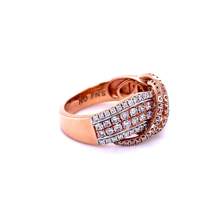 14kt Rose Gold With Diamonds Ring