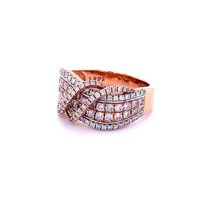 14kt Rose Gold With Diamonds Ring