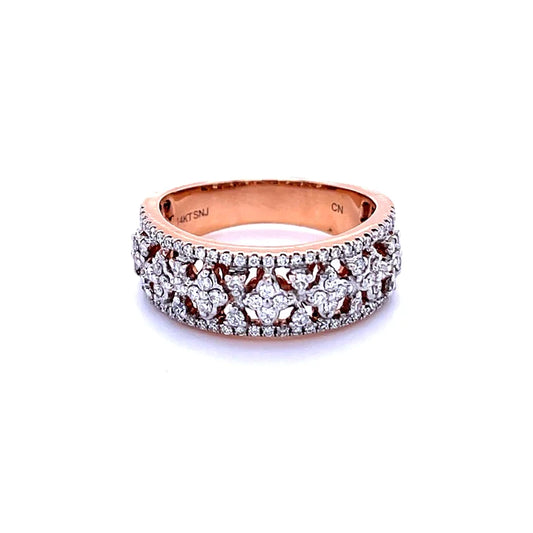 14kt Rose Gold With Diamond Ring