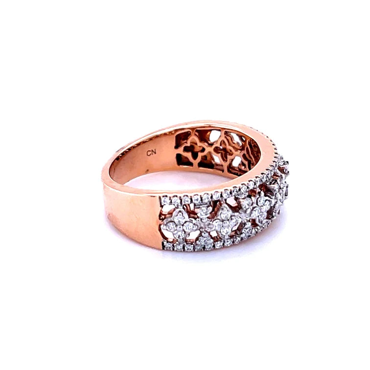 14kt Rose Gold With Diamond Ring