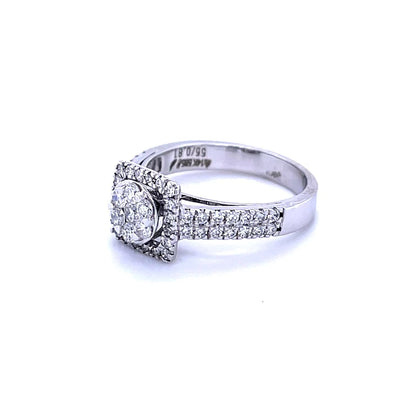 14kt White Gold With Diamond Ring