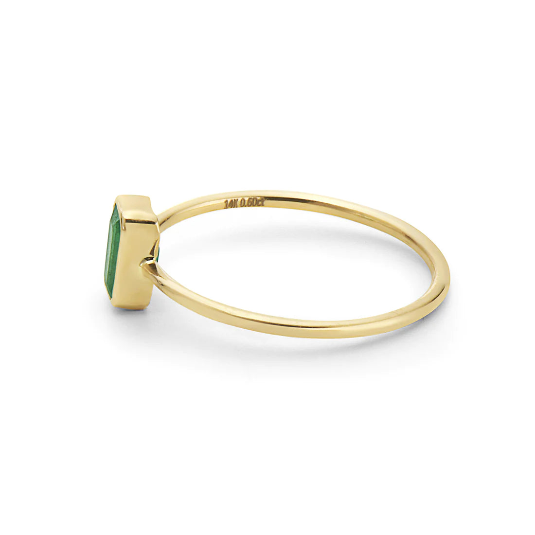 14kt Yellow Gold Emerald Ring