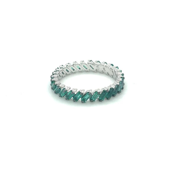14kt White Gold Emerald Ring