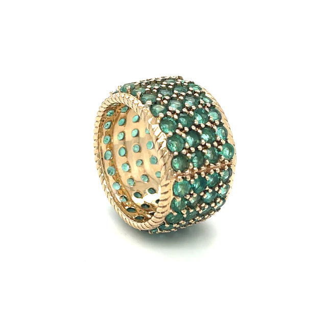 18kt Yellow Gold Emerald Ring