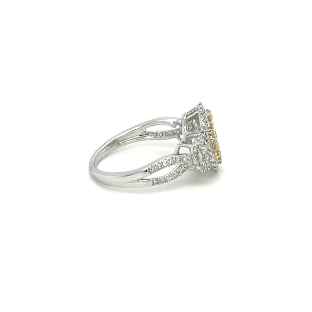 Yellow/white Gold Diamond Ring