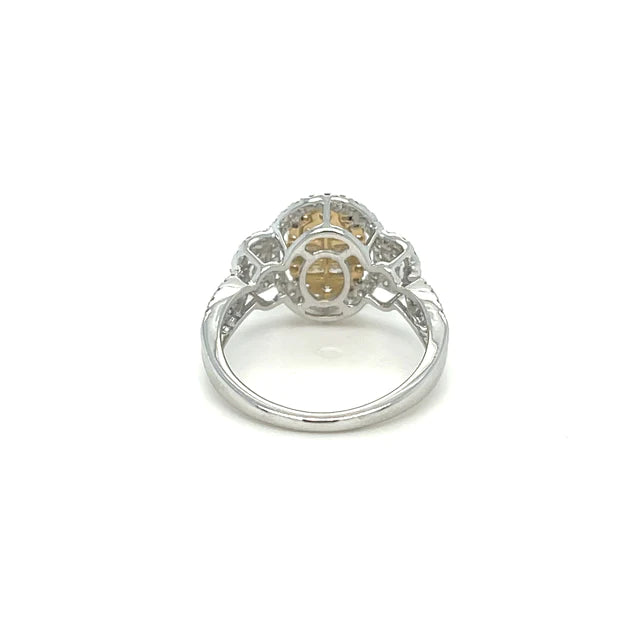 Yellow/white Gold Diamond Ring