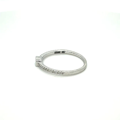 White Gold Baguette Diamond Ring