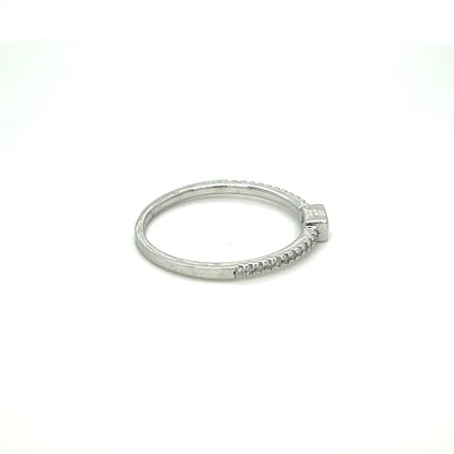 White Gold Baguette Diamond Ring