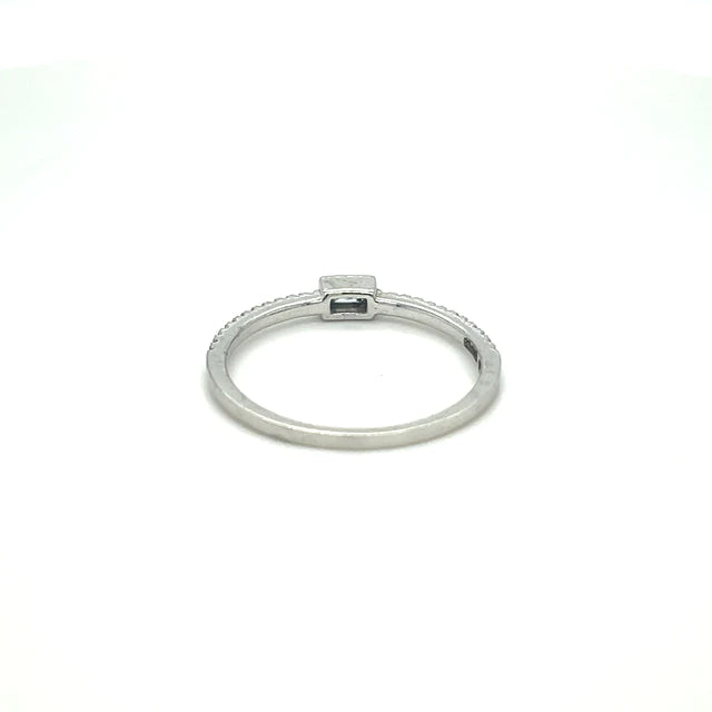 White Gold Baguette Diamond Ring