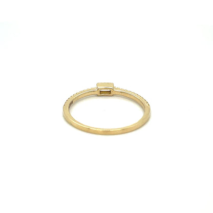 Yellow Gold Baguette Diamond Ring