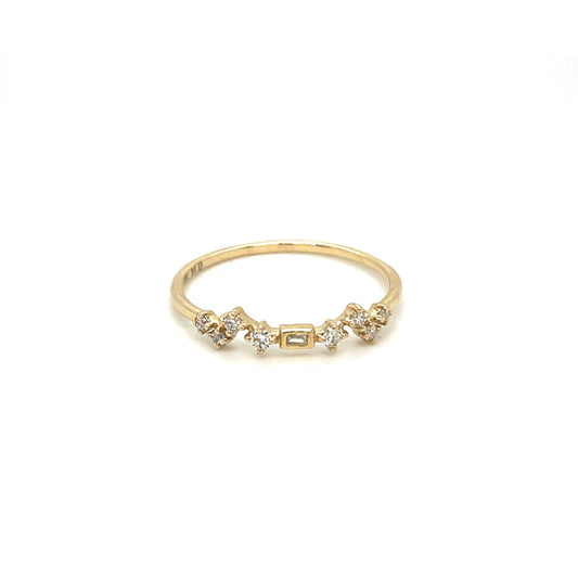 YELLOW GOLD DIAMOND RING